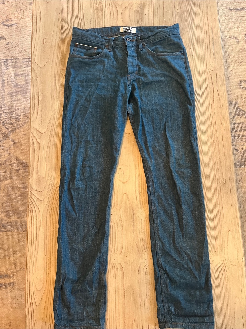 Naked and Famous denim 90s antique selvedge Men's size 32/32 Straight weird guy